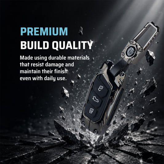Transformer Car Key Cover Compatible For MG Astor, MG ZS EV (3 Button smart key)