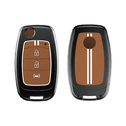 Mahindra Alturas G4, XUV 300. 3 Button Flip Key cover