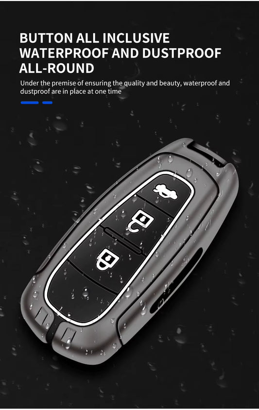 Metal Silicone Car Key Cover Compatible For Suzuki: Baleno, Ciaz, Grand Vitara, Brezza, S Cross, Swift, Ignis, XL6, Fronx, Jimny, Grand Vitara