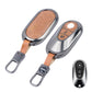 Metal Leather Car Key Cover Compatible For New Mercedes Benz Maybach | S Class | E Class (3 Button Smart Key)