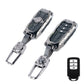 Metal Transformer Key Cover Compatible For Honda: City, Civic, Jazz, Brio, Amaze, Cr-v, Wr-v, Br-v, Mobilio 3 Button Smart Key