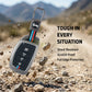 Metal Silicone Key Cover Compatible for Hyundai: Alcazar, Creta 2021 onwards (4 button smart key)