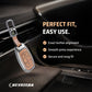 Metal Leather Brown Car Key Cover Compatible For Hyundai : i20, Kona, Verna 2018 onwards (3 button smart key)