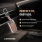 Metal Leather Brown Key Cover Compatible For Honda: Elevate, City, Jazz, Amaze, Accord, BR-V, CR-V, WR-V, Civic (2 button smart key)