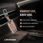 Metal Leather Brown Car Key Cover Compatible For Kia Seltos, Kia Sonet,Kia Carens (3 Button Flip Key)