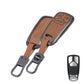 Metal Leather Key Cover For Audi Q5, A5, A8, Q7, A4, A6 (3 button smart key)