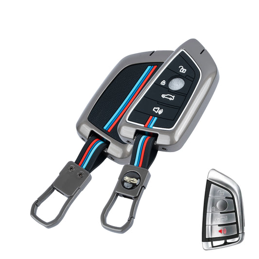metal silicon Car Key Cover Compatible For BMW X1, X3, X6, X5, 5 Series, 6 Series, 7 Series