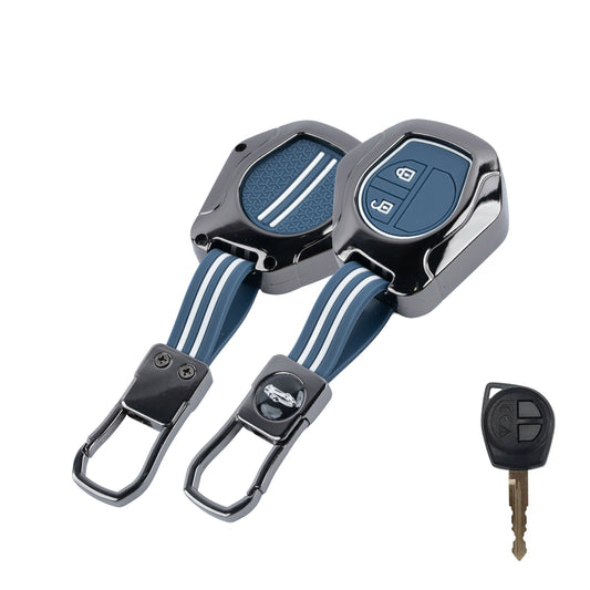 Metal Key Cover Compatible For Suzuki: Swift, Dzire, WagonR, Brezza, Grand Vitara, Fronx, Jimny, XL6, Ignis, Ertiga, Baleno,Celerio,Ciaz