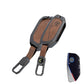 Metal Leather Brown Car Key Cover Compatible For BMW 7 Series 740i 760i X1 X7 XM IX I7 X3 IX1 X5 Smart Key 4 Button
