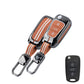 Metal Sapphire Key Cover With Key Chain Compatible For Hyundai Old Verna | Old Elentra | Old i20 | Old i10 (3 button Flip Key)