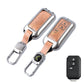 Metal Leather Brown Key Cover Compatible For Suzuki : Baleno, Swift, Ertiga, XL6, DZire, Fronx, Scross, Celerio, Ciaz, Brezza, Grand Vitara, Jimny, Ignis