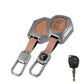 Metal Leather Car Key Cover Compatible For Suzuki: Swift, Dzire, Grand Vitara, Fronx, Jimny, XL6, Ignis, Ertiga, Baleno, Vitara Brezza, Celerio, Ciaz