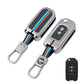 metal silicon Car Key Cover Compatible For Honda City | WR-V | Jazz (2 Button Flip Key)