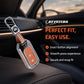 Metal Sapphire Key Cover With Key Chain Compatible with Honda: Elevate, City, Jazz, Amaze, Accord, BR-V, CR-V, WR-V, Civic (2 button smart key)