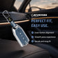 Metal Silicone Key Cover with keychain Compatible For Mahindra XEV 9e, BE 6e & 7XO (6 Button)