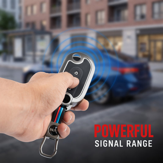 Metal Silicone Key Cover Compatible for MG Comet EV Electric 3 Button Flip Key (Base VARIENT)