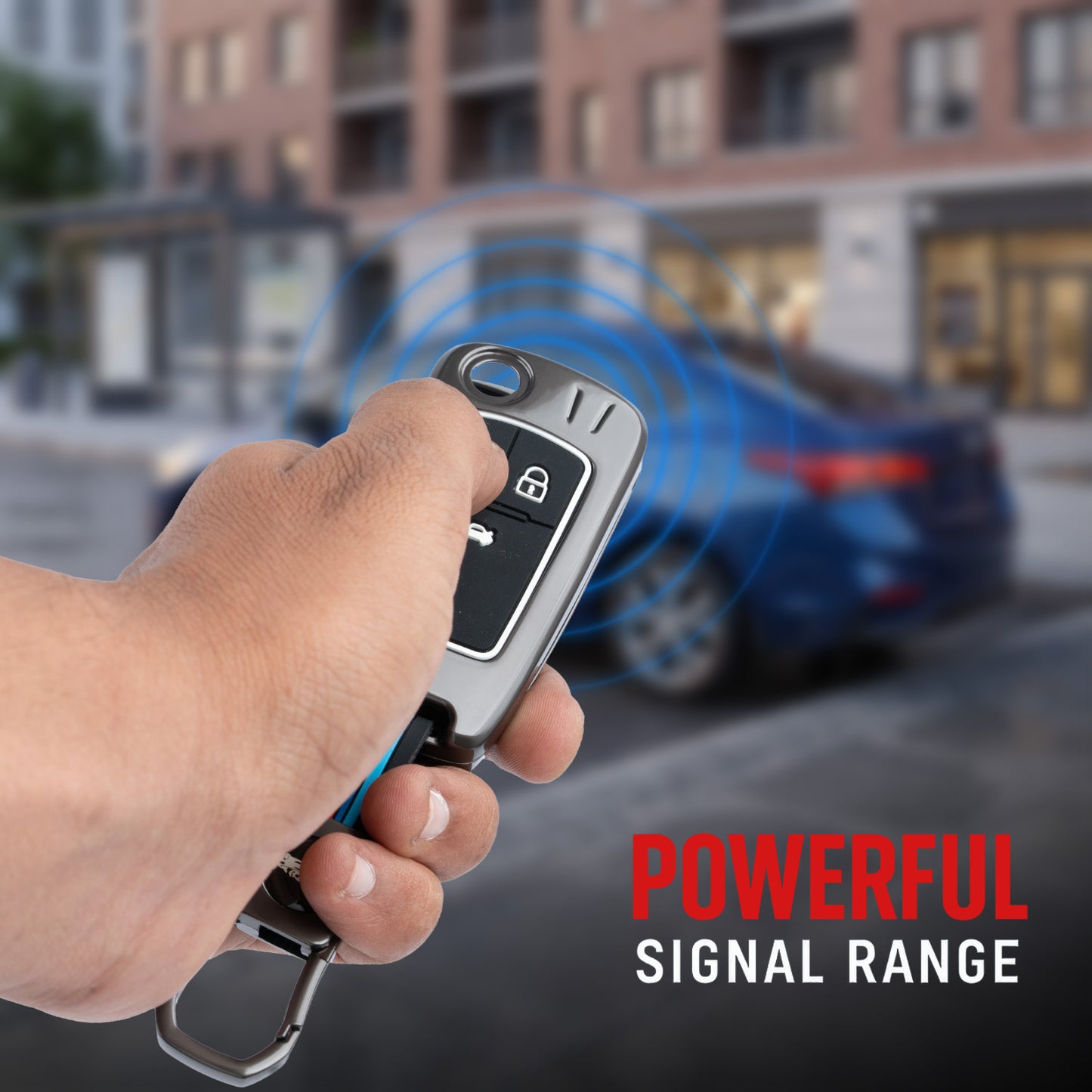 metal silicon Car Key Cover Compatible For Chevrolet Cruze | Chevrolet Beat | Avio | Spark Flip Key