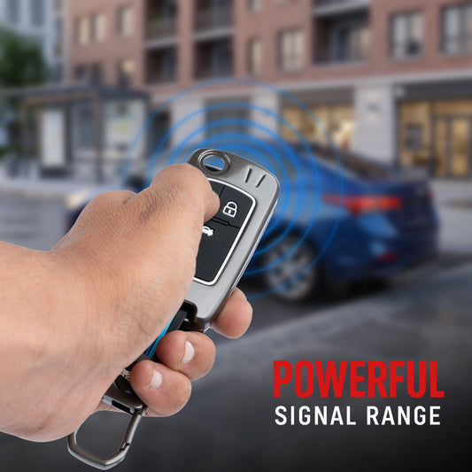 metal silicon Car Key Cover Compatible For Chevrolet Cruze | Chevrolet Beat | Avio | Spark Flip Key