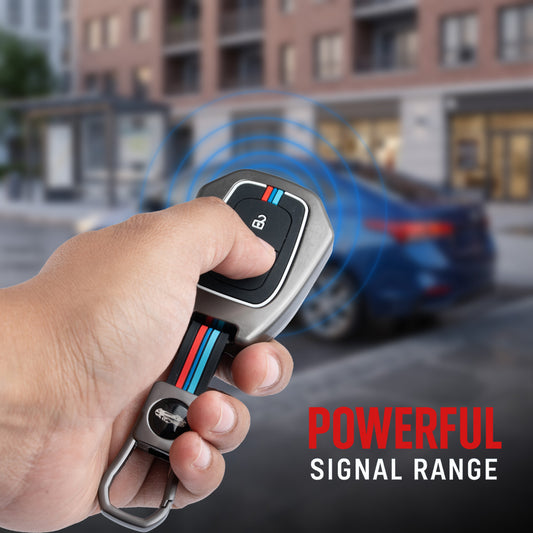 Metal Silicone Key Cover Compatible for Renault Triber | Kwid | Duster | Datsun redi-GO Flip type Key