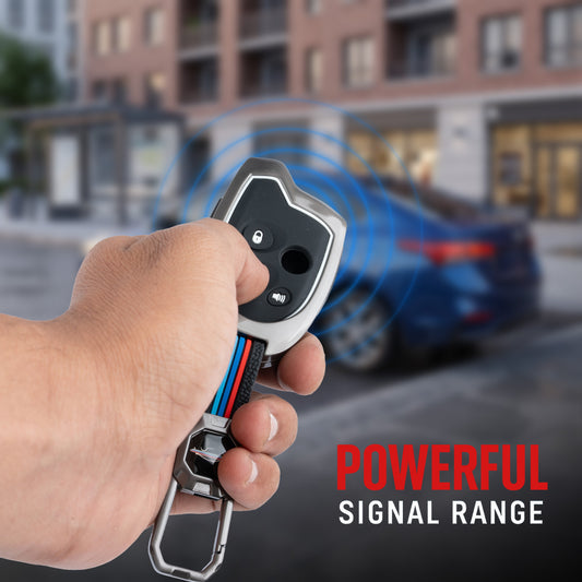 Metal Silicone Key Cover Compatible for Suzuki Nippon 3-Button Smart Key