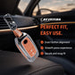 Metal Sapphire Key Cover With Key Chain Compatible with Toyota: Innova Crysta, Innova HyCross, Hilux (2 button smart key)