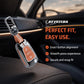 Metal Sapphire Key Cover With Key Chain Compatible For Hyundai Old Verna | Old Elentra | Old i20 | Old i10 (3 button Flip Key)