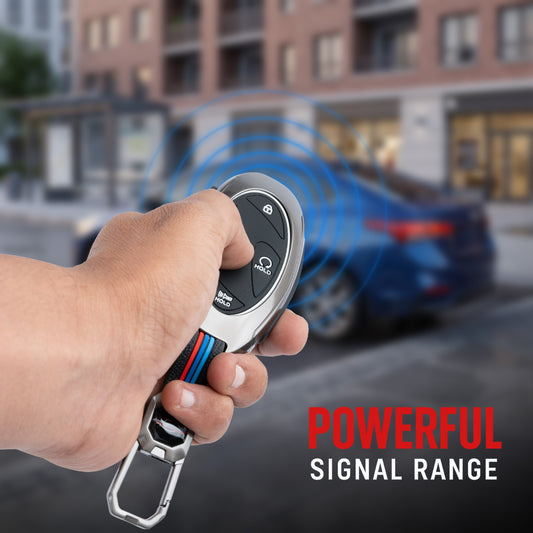 Metal Silicone Car Key Cover Compatible For Hyundai Venue 2026 3-Button Smart Key