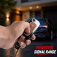 Metal Key Cover With Key Chain Compatible with Tata: Nexon, Harrier, Safari, Altroz, Punch, Tiago, Tigor, Zest, Bolt, Hexa (3 button Flip Key)