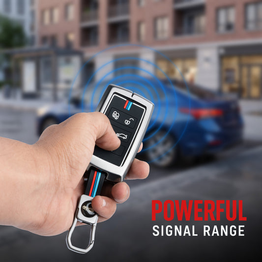 metal silicon Car Key Cover Compatible For Land Rover | Range Rover | Jaguar 5 Button Smart Key