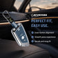 Metal Key Cover With Key Chain Compatible With BMW GT-Series | X-Series | M-Series | 3-Series | 5-Series | 7-Series 3 Button Smart Key