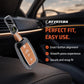 Metal Sapphire Key Cover With Key Chain Compatible with Kia Seltos, Kia Sonet,Kia Carens,Kia Carnival (3 Button Smart Key)