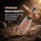 Metal Leather Brown Key Cover Compatible For Hyundai: i20, Verna 2023 onwards (4 button smart key)