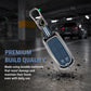 Metal Silicone Car Key Cover Compatible For Jeep Compass, Jeep Compass Trailhawk Smart Key