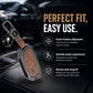 Metal Leather Brown Car Key Cover Compatible For BMW 7 Series 740i 760i X1 X7 XM IX I7 X3 IX1 X5 Smart Key 4 Button