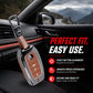 Metal Key Cover Compatible For Toyota: Innova Crysta, HyCross, Hilux, Fortuner, Legender, Land Cruiser, Camry (3 button smart key)