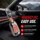 Metal Sapphire Key Cover With Key Chain Compatible For Hyundai Old Verna | Old Elentra | Old i20 | Old i10 (3 button Flip Key)