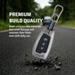 Metal silicon Car Key Cover Compatible For Hyundai Kona, Verna, Tucson, Venue, Aura (3 Button Flip Key)
