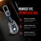 Metal Silicone Car Key Cover Compatible For Mercedes Benz : GL Series | S - Class | C - Class | M - Class | 3 Button Smart Key