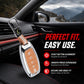 Metal Sapphire Key Cover With Key Chain Compatible with Hyundai: i20, Verna 2023 onwards (4 button smart key)