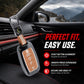 Metal Sapphire Key Cover With Key Chain Compatible with kia : Seltos, Sonet, Carens, Seltos x line, Carnival (4 button smart key)