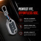 Metal Silicone Key Cover Compatible for MG Comet EV Electric 3 Button Flip Key (Base VARIENT)