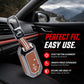 Metal Key Cover Compatible For Suzuki : Baleno, Swift, Ertiga, XL6, DZire, Fronx, Scross, Celerio, Ciaz, Brezza, Grand Vitara, Jimny, Ignis (3 Button Smart key)
