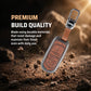Metal Leather Brown Car Key Cover Compatible For Jeep Compass Smart Key