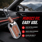 Metal Key Cover Compatible For Mahindra: Thar, Bolero, Scorpio, Scorpio-N, XUV700, XUV400, XUV3x0, XUV300, TUV300, Marazzo (3 button flip key)