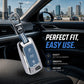 Metal Key Cover With Key Chain Compatible with Tata: Nexon, Harrier, Safari, Altroz, Punch, Tiago, Tigor, Zest, Bolt, Hexa (3 button Flip Key)