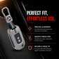 metal silicon Car Key Cover Compatible For Honda City | WR-V | Jazz (2 Button Flip Key)