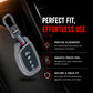 Metal Silicone Key Cover Compatible for Hyundai: i20, Creta, Venue, Tucson, Alcazar, Grand i10, Verna, Xcent, Aura, Elantra (4 button Smart Key)