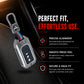 Metal Silicone Key Cover Compatible For Honda: City, Civic, Jazz, Brio, Amaze, Cr-v, Wr-v, Br-v, Mobilio 3 Button Smart Key