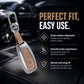 Metal Leather Brown Car Key Cover Compatible For  Suzuki: Baleno, Ciaz, Ignis, S-Cross, Grand Vitara, Brezza & Toyota Urban Cruiser (3 Button smart key)