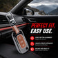 Metal Key Cover With Key Chain Compatible with Tata: Nexon, Harrier, Safari, Altroz, Punch, Tiago, Tigor, Zest, Bolt, Hexa (3 button Flip Key)
